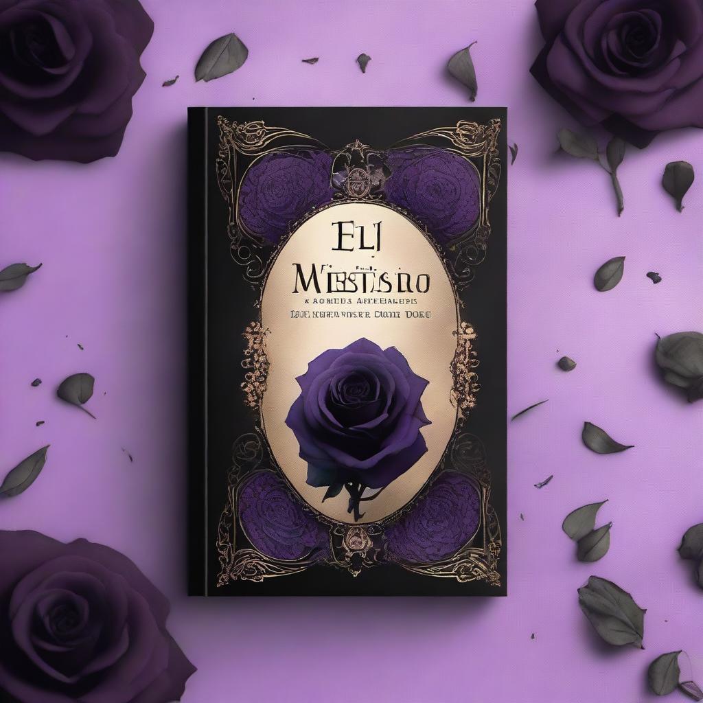 A mysterious and captivating book cover titled 'El misterio de la ROSA NEGRA'