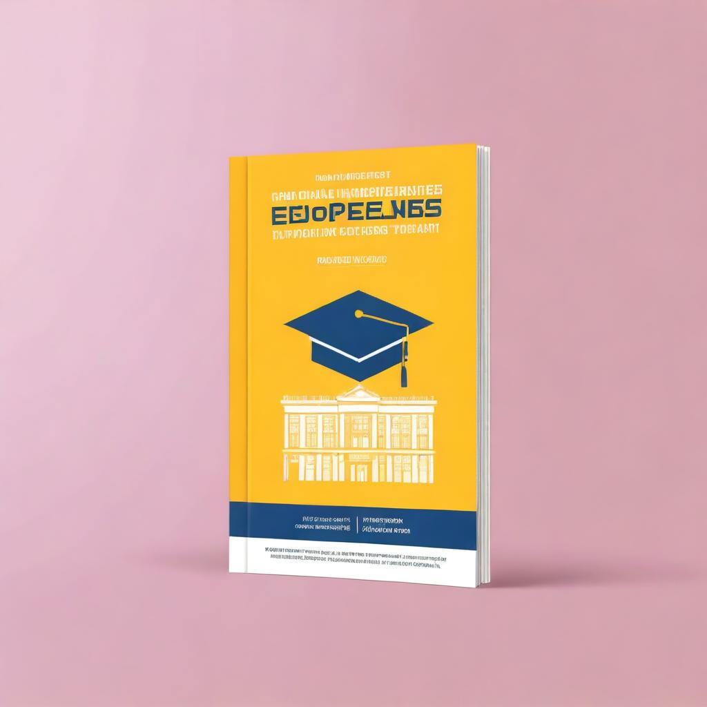 Create an ebook cover with the title 'Como acceder a las mejores universidades europeas'