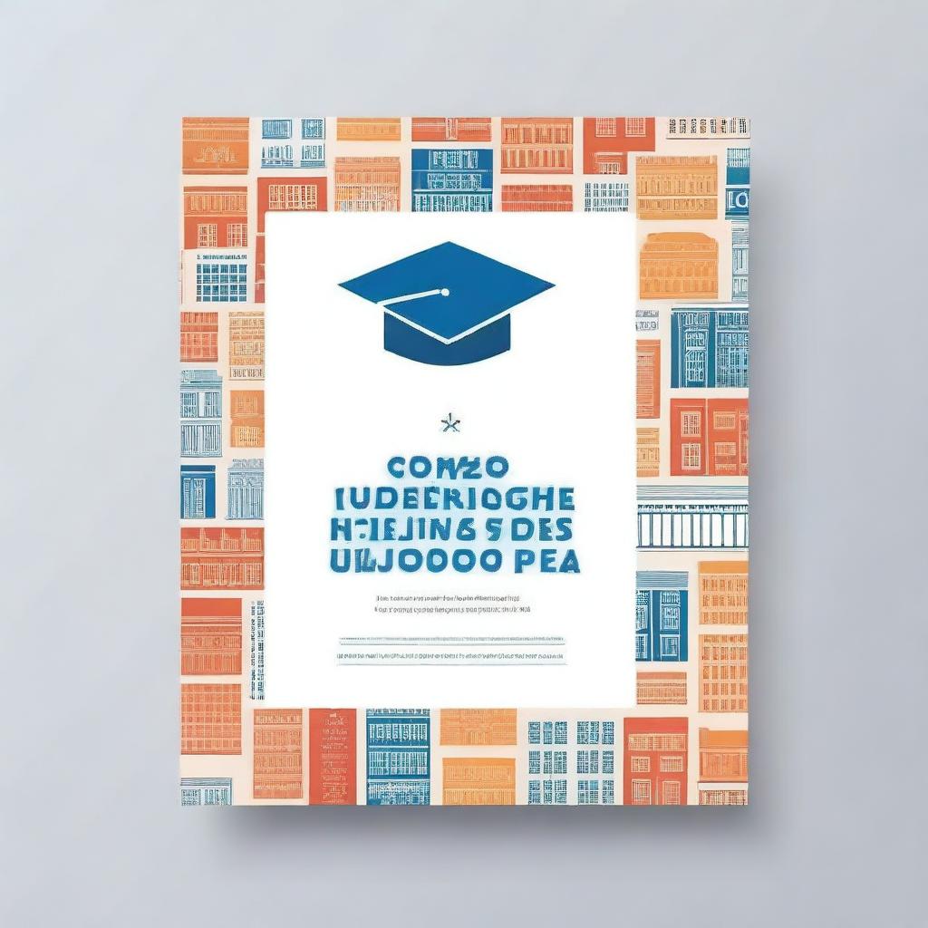 Create an ebook cover with the title 'Como acceder a las mejores universidades europeas'