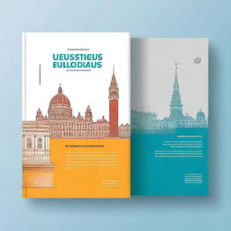 Create an ebook cover with the title 'Como acceder a las mejores universidades europeas'