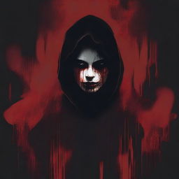 Create an image with a dark, bloody background with no characters