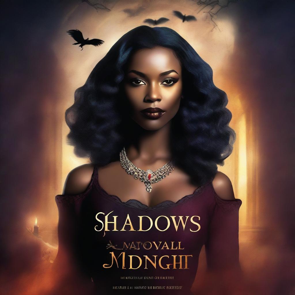 Create a book cover for 'Shadows of Midnight: The Royal Covenant