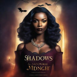 Create a book cover for 'Shadows of Midnight: The Royal Covenant