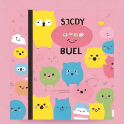 A cute study book cover featuring bright colors and adorable characters