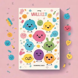 A cute study book cover featuring bright colors and adorable characters