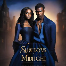 Design a book cover for 'Shadows of Midnight: The Royal Covenant