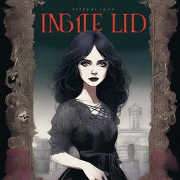 Create a book cover titled 'Inside the Lid' by Tiffany Watson, inspired by the style of Rich Vozi's 'All Dead