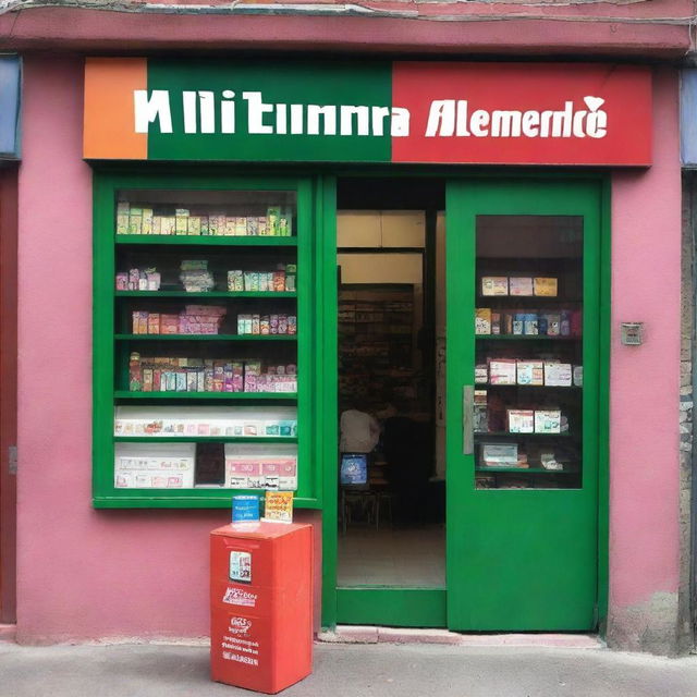 A vibrant and inviting storefront for 'MI Tienda', a cell phone repair shop