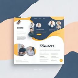 Design a cover page for a social networking platform named 'Connectza'