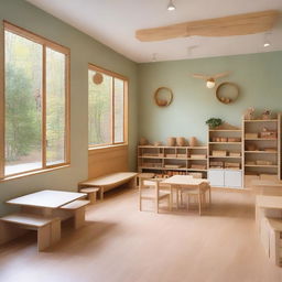 A Montessori-inspired children's café designed to encourage learning and play