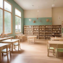 A Montessori-inspired children's café designed to encourage learning and play