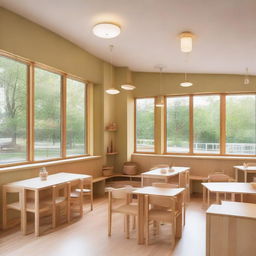 A Montessori-inspired children's café designed to encourage learning and play