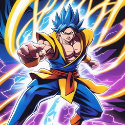 A detailed illustration of Raikiri Tamiya, showcasing the character in a dynamic pose with electrifying energy surrounding them