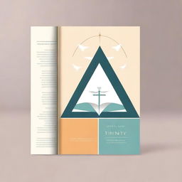 Create a cover for a Christian theological book that explores the concept of the Trinity