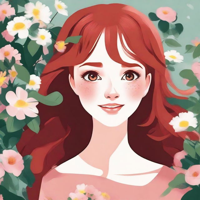 Create an image of a red-haired girl