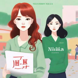 Create a book cover for a story titled 'La Niñera