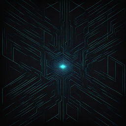 A directional 2D texture map showcasing intricate techno design, nano path networks, glowing vibrantly on an illuminated screen backdrop.