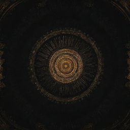A 2D texture map radiating with an array of intricate, glowing techno patterns.