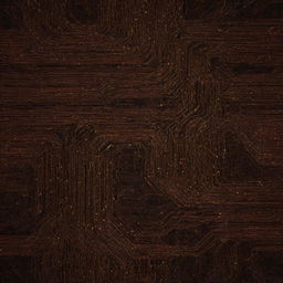 A 2D texture map ablaze with radiant techno patterns, and circuit-like paths running through it, creating an electrifying network of designs.