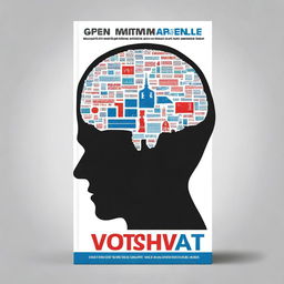 Design a book cover for a book on political psychology, focusing on the mentality of politicians from a psychological perspective