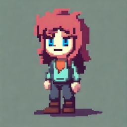 Create a non-human character in pixel art style for a 2D platformer video game