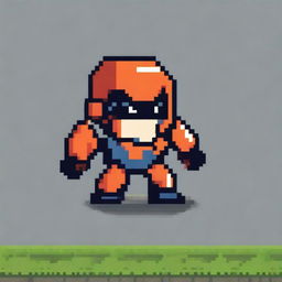 Create a very simple pixel art enemy character for a 2D platformer video game