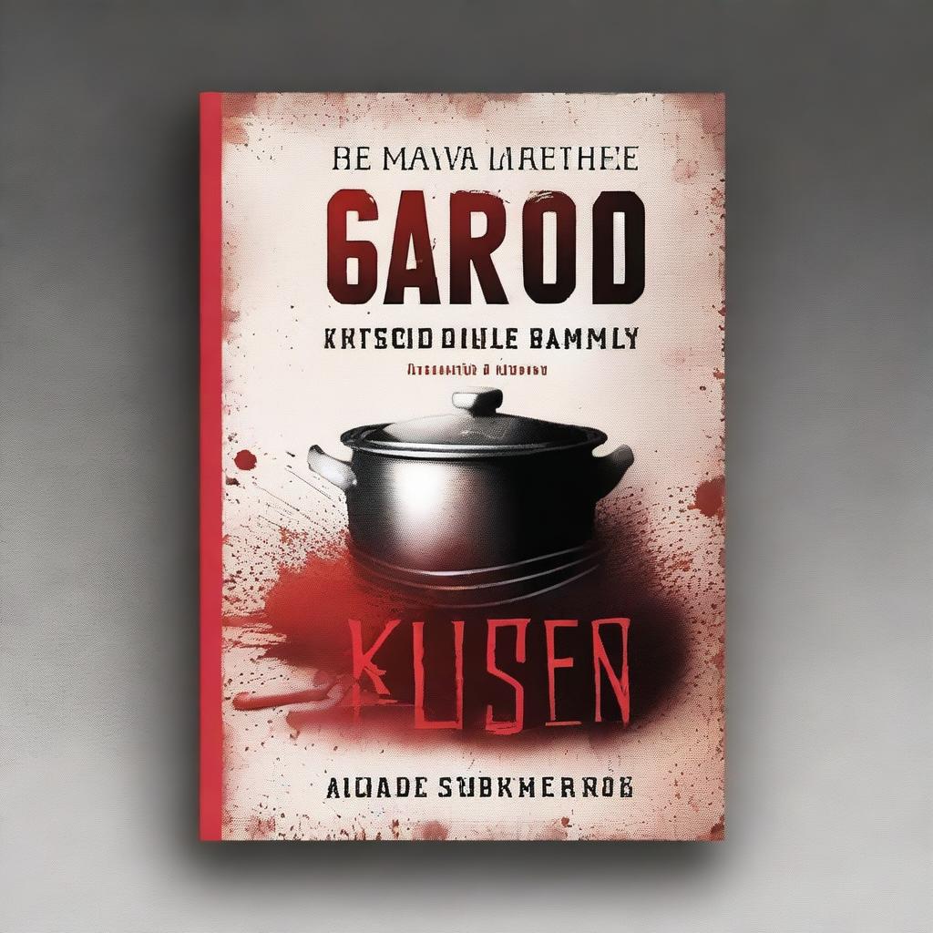 Create a book cover for a culinary thriller