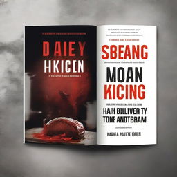 Create a book cover for a culinary thriller