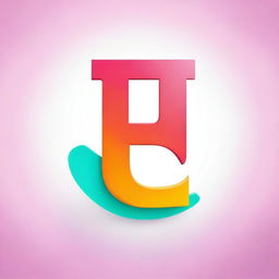 The letter 'E' in a bold, vibrant font, centered on a simple background