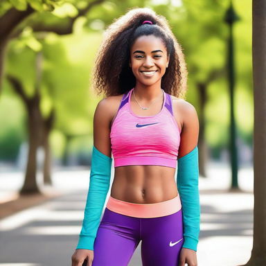 Smile and Get Active with Nike Pro Athletic Wear