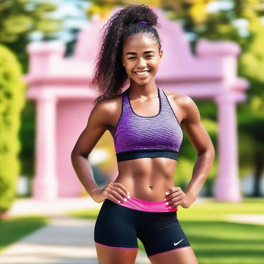 Smile and Get Active with Nike Pro Athletic Wear