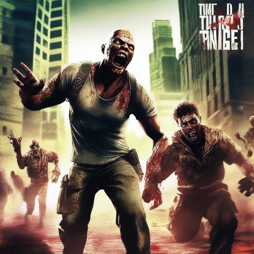 Create a detailed image featuring a scene from the game Dead Trigger with zombies