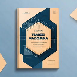 A professional book cover design for a digital transformation guide, titled 'Transformasi Digital: Pembinaan Jabatan Fungsional Blueprint