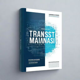 A professional book cover design for a digital transformation guide, titled 'Transformasi Digital: Pembinaan Jabatan Fungsional Blueprint