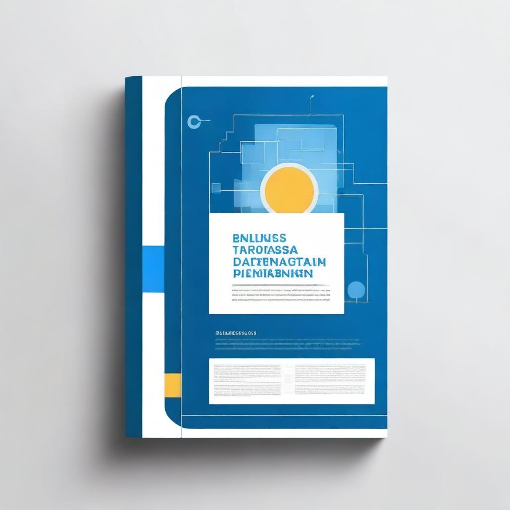 A professional book cover design for a digital transformation guide, titled 'Transformasi Digital dalam Pembinaan Jabatan Fungsional: Blueprint Menuju Birokrasi Modern