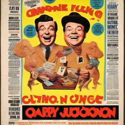 A movie poster for a British satirical film titled 'Carry-On Fucking' featuring Reg Varney