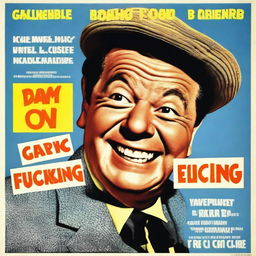 A movie poster for a British satirical film titled 'Carry-On Fucking' featuring Reg Varney