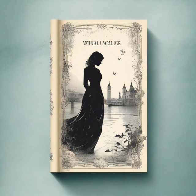 A captivating and elegant book cover for a novel