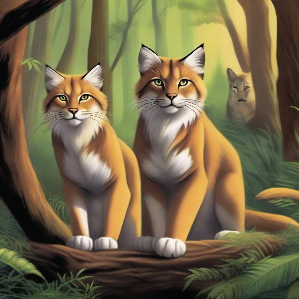 A realistic depiction of a scene from Erin Hunter's Warriors book series