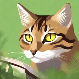 Create a book cover in the style of Erin Hunter's Warrior Cats series