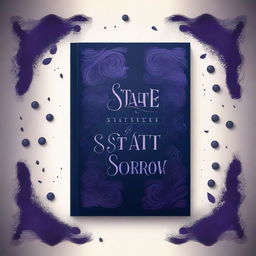 Create a dark-themed book cover titled 'State Of Sweet Sorrow'