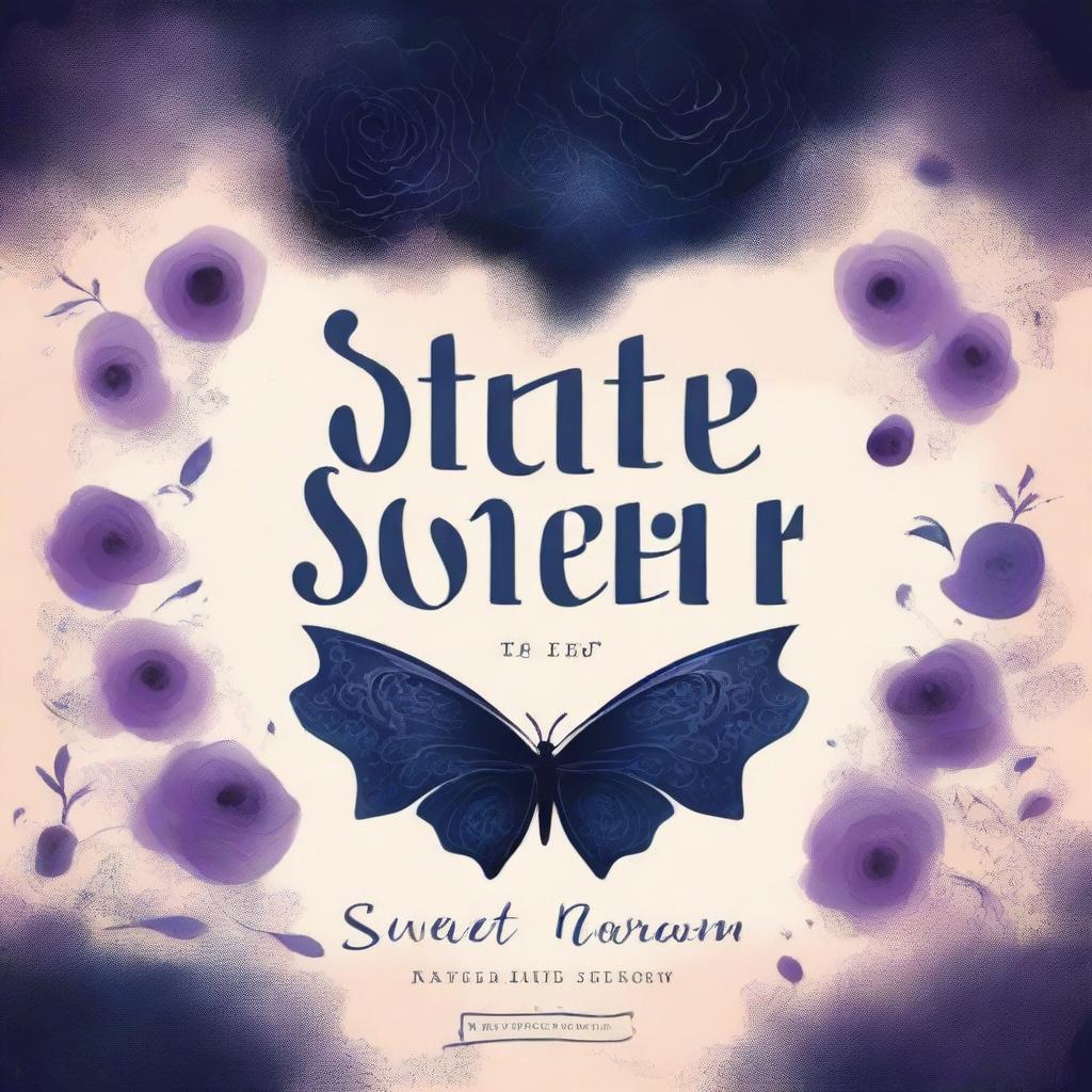 Create a dark-themed book cover titled 'State Of Sweet Sorrow'