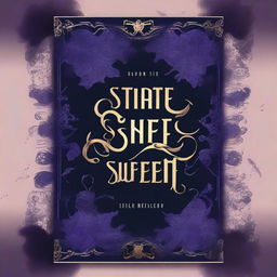 Create a dark-themed book cover titled 'State Of Sweet Sorrow'