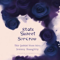 Create a dark-themed book cover titled 'State Of Sweet Sorrow'