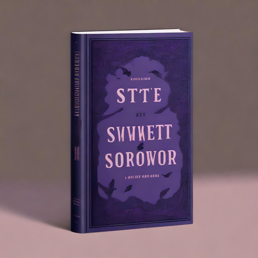 Create a dark-themed book cover titled 'State Of Sweet Sorrow'