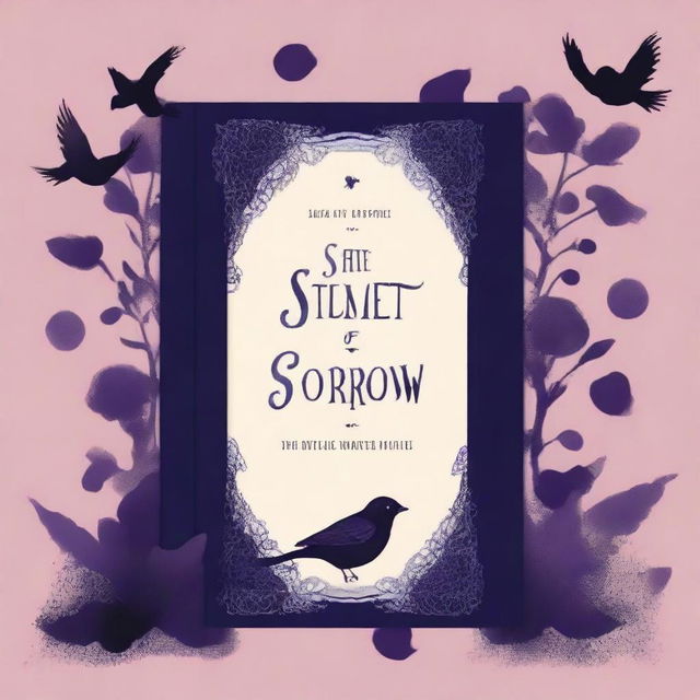 Create a dark-themed book cover titled 'State Of Sweet Sorrow'