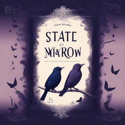 Create a dark-themed book cover titled 'State Of Sweet Sorrow'