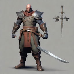 Create an image of a mutant race fighter class character