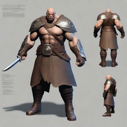 Create an image of a mutant race fighter class character