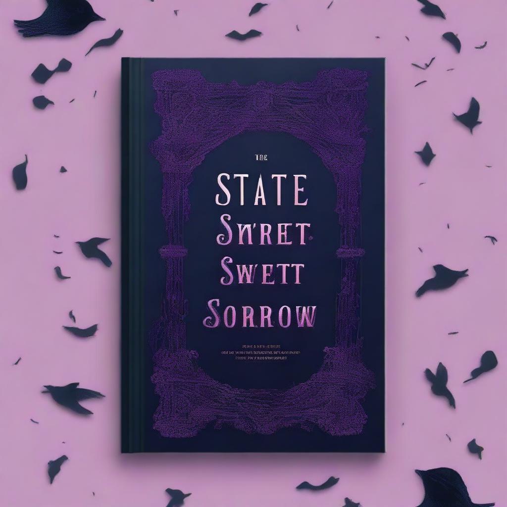 Create a dark-themed book cover titled 'State Of Sweet Sorrow'